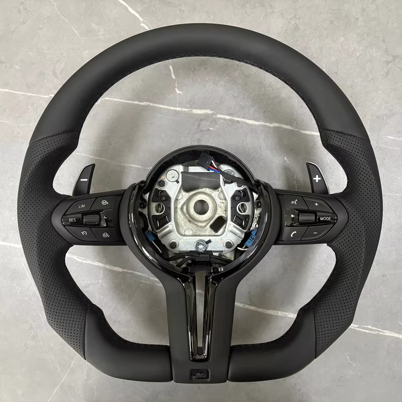 Car Accessories For Steering Wheel - In Stock Leather Car Steering Wheel
