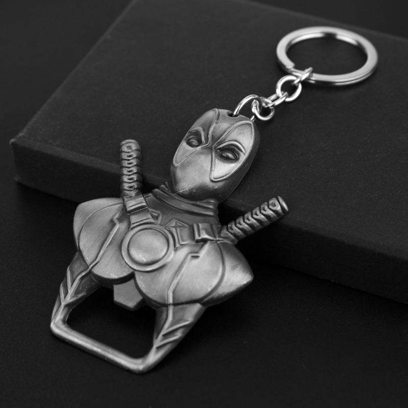 Car Accessories Hanging - Deadpool Keychain Trendy Personalized Keyring Bottle