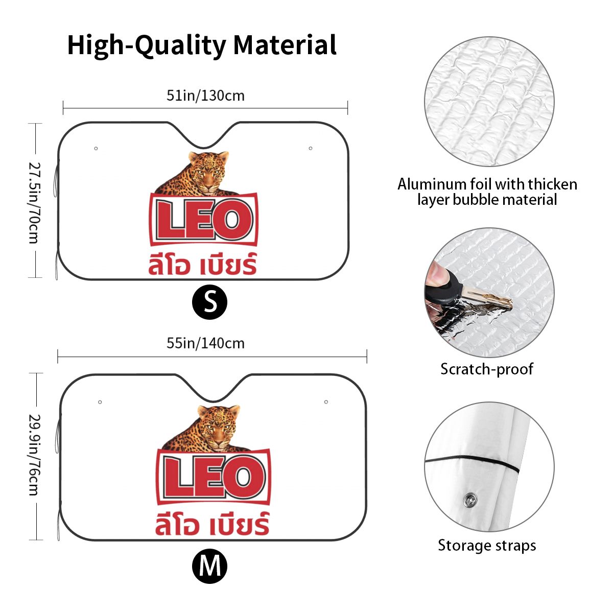 Leo Beer Bangkok Sunshade Wind - Car Accessories Bangkok recension och pris