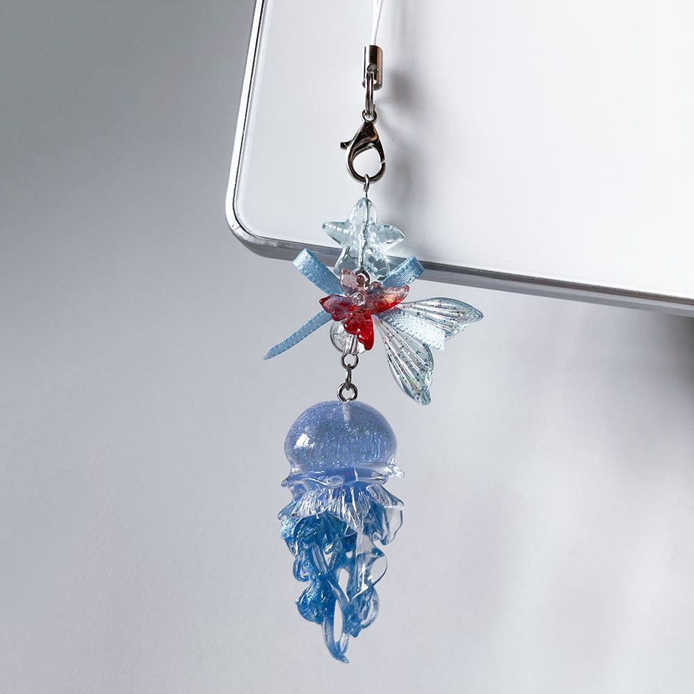 Blue Pink Jellyfish Phone Char - Car Accessories Bangkok recension och pris