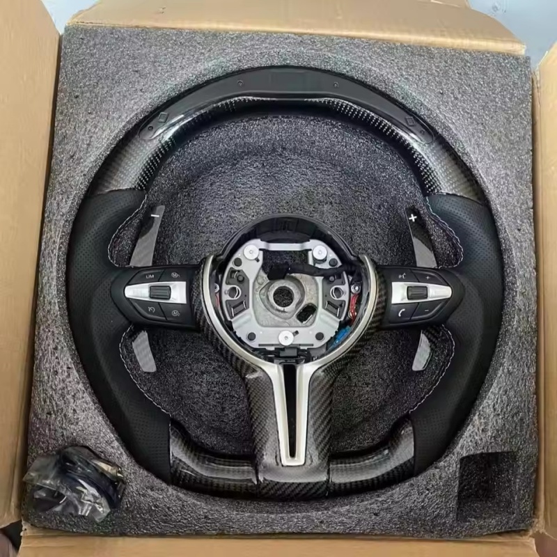 LED Car Steering Wheel Carbon  - Car Accessories For Steering Wheel recension och pris