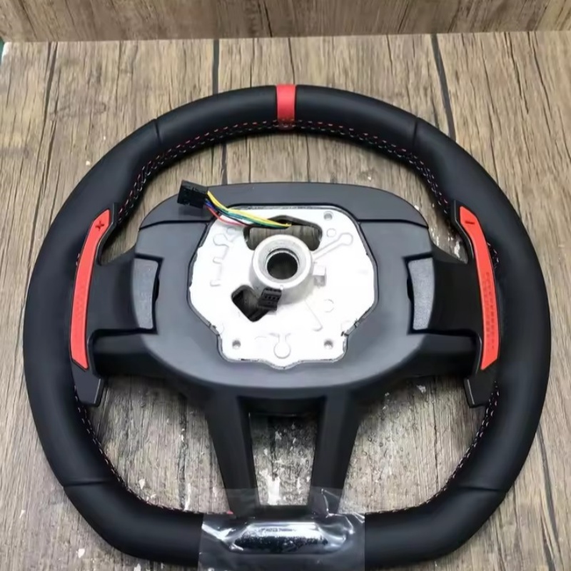 Customized Carbon Fiber Leathe - Car Accessories For Steering Wheel recension och pris