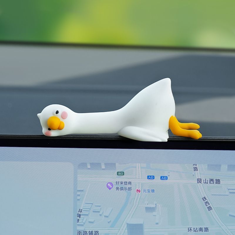 Cute Cartoon White Duck Car Di - Car Accessories Hanging recension och pris