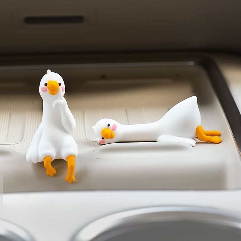 Cute Cartoon White Duck Car Di - Car Accessories Hanging recension och pris