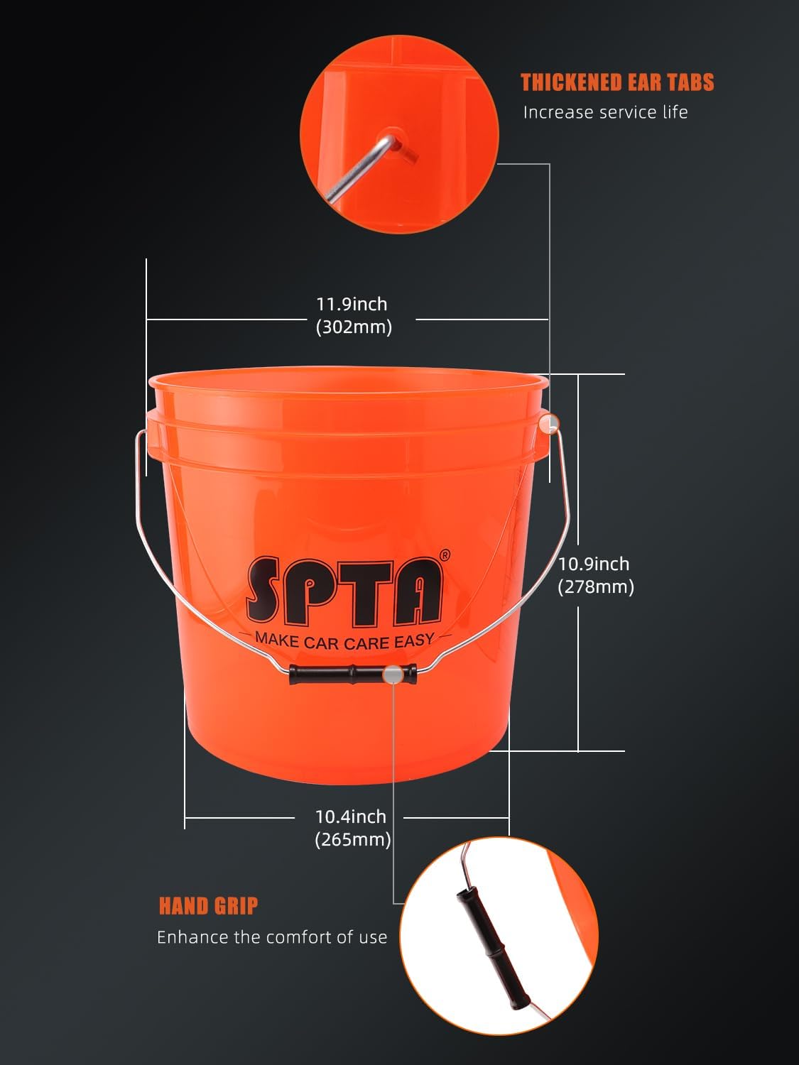 SPTA 31Pcs Car Wash 15L Bucket - Car Detailing Brush recension och pris