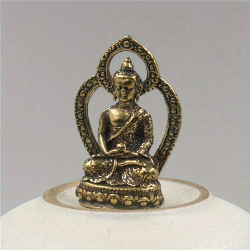 1Pc Mini Buddha Statue Copper  - Car Accessories Bangi recension och pris