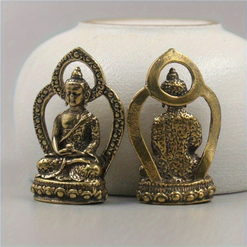 1Pc Mini Buddha Statue Copper  - Car Accessories Bangi recension och pris