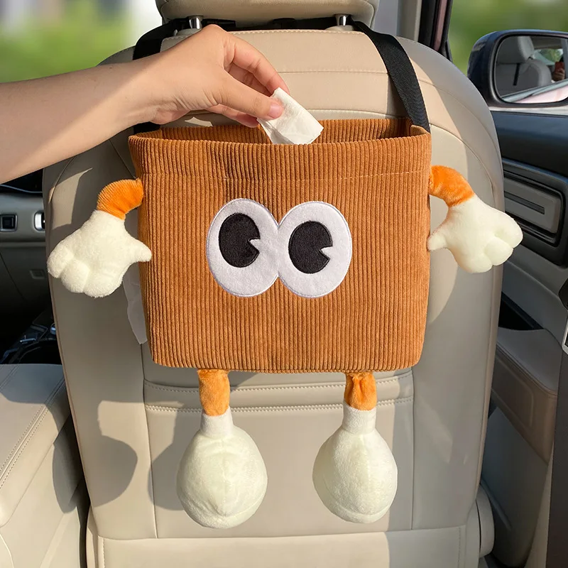 Car Trash Can Bin Cartoon Eye  - Car Accessories Hanging recension och pris