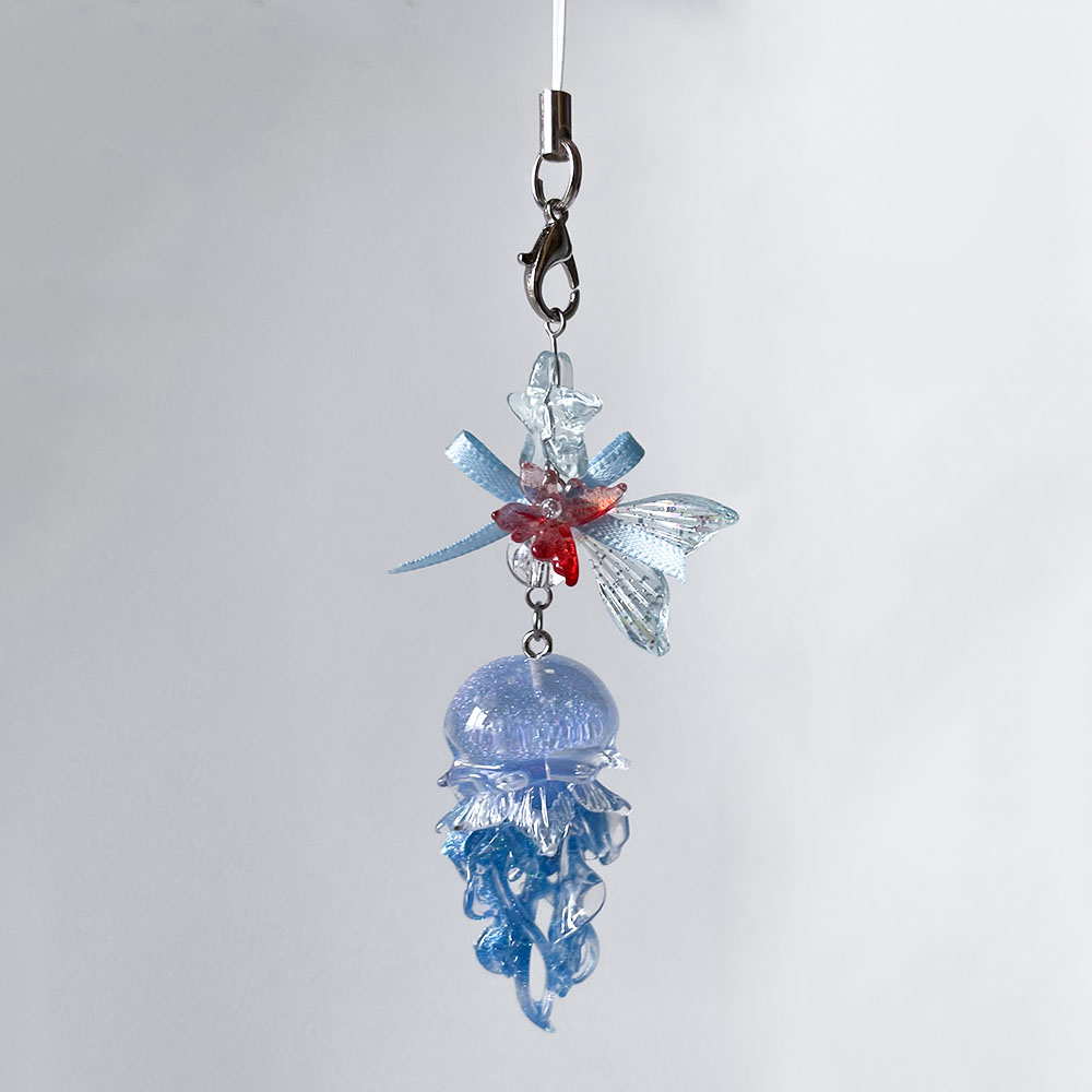Blue Jellyfish Phone Chain Cha - Car Accessories Bangkok recension och pris